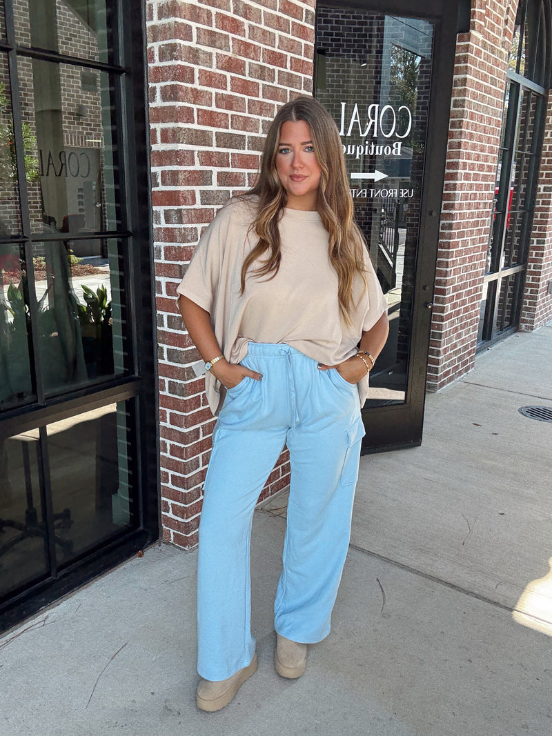 Fleece Cargo Pant | 2 COLORS