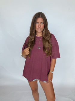 Plum Boyfriend Tee