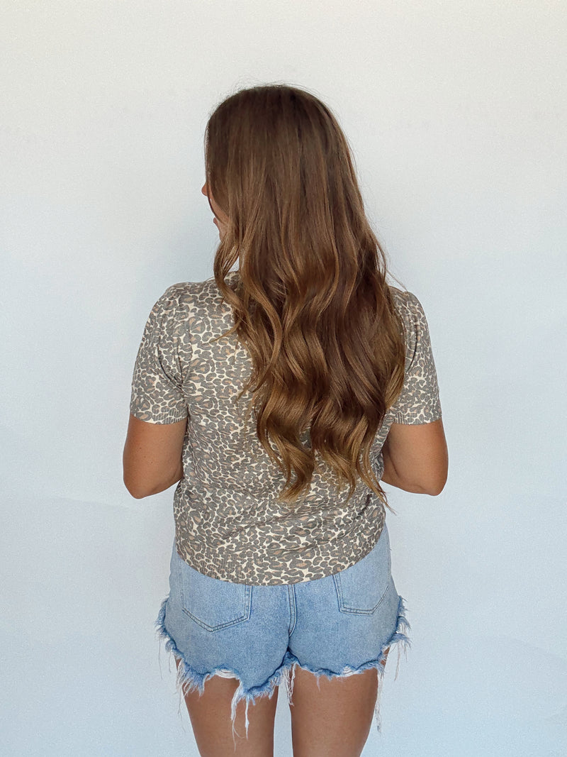 Honey Leopard Top