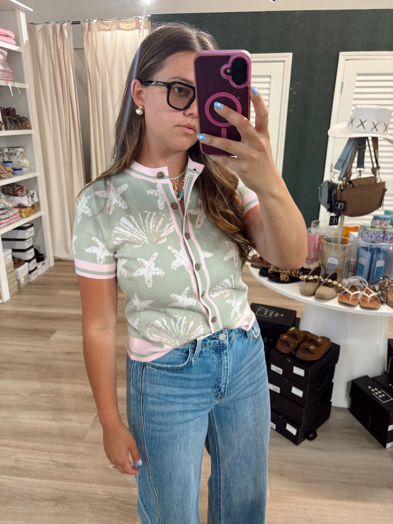 Scallop Mermaid Button Up – Coral Boutique
