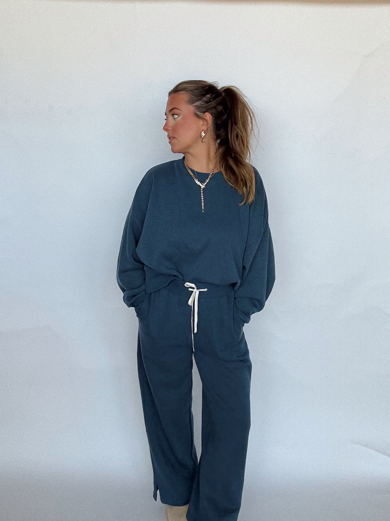Midnight Navy Fleece Pant