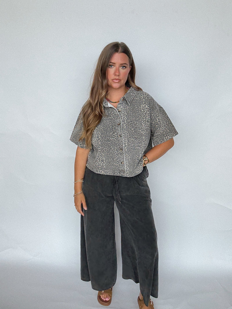 Black Pleated Pant