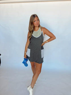 Sporty Striped Active Dress