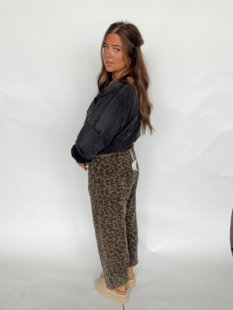 Cheetah Barrel Pant