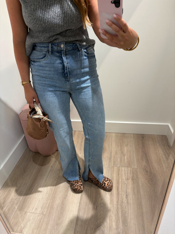 The High Rise Split Denim