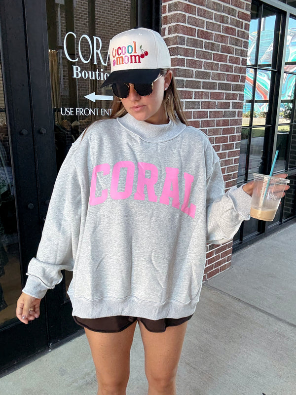 The Coral Sweatshirt | reversible