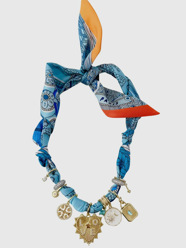 Shirley Charm Scarf Necklace