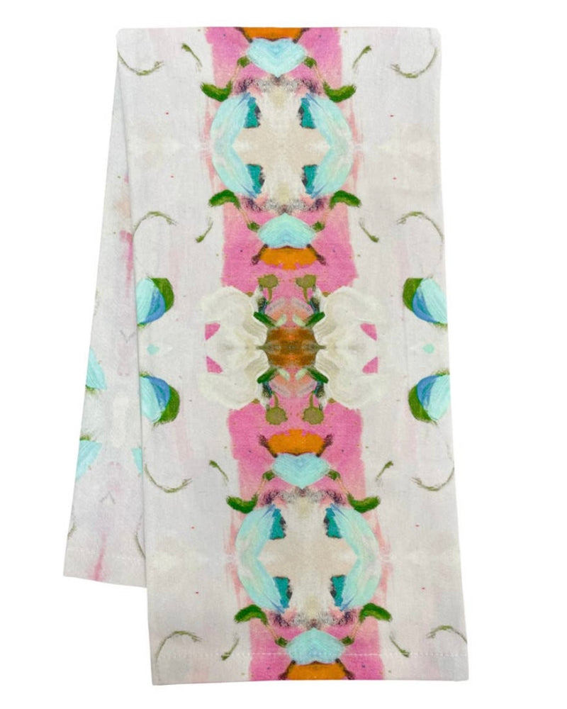 Laura Park Tea Towel | Monet Garden Pink
