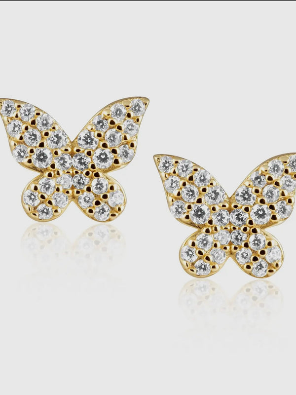 Elsie Pave Butterfly Stud