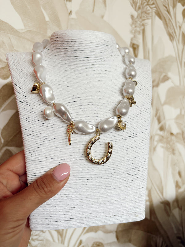 Mia Good Luck Pearl Necklace