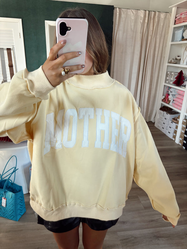 Mother Embroidered Sweatshirt