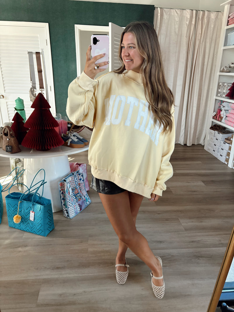 Mother Embroidered Sweatshirt