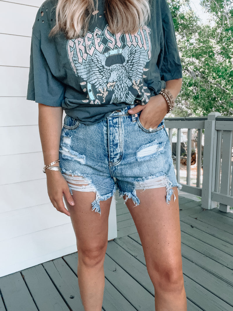 Just For You Denim Shorts