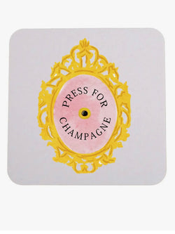 Press For Champagne Watercolor Coasters