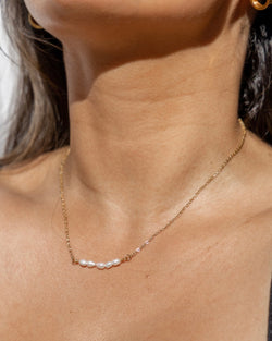 ALCO Pearl Div Bar necklace