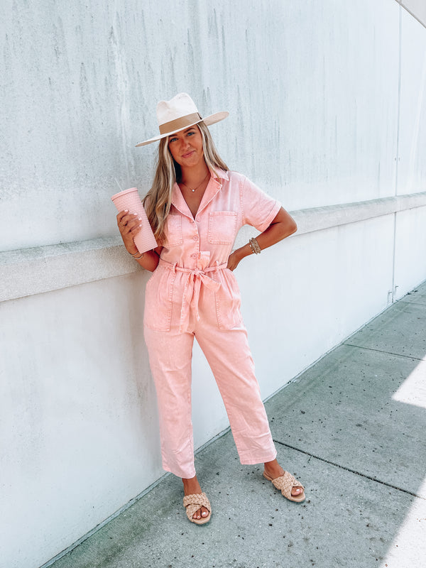 Peach Kendall Jumpsuit