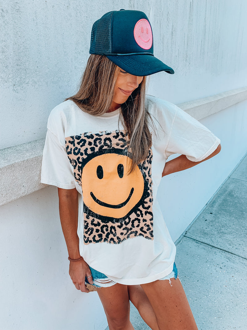 Cream Smiley Tee