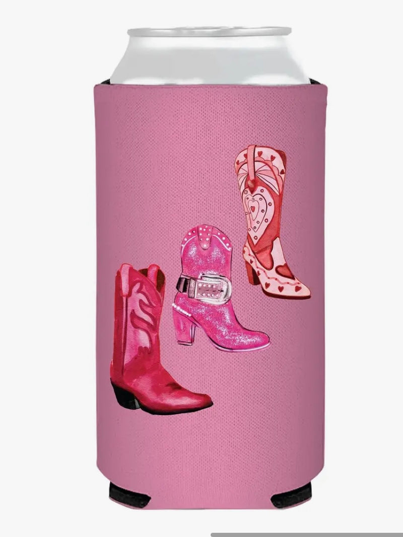 Watercolor Boots Coozie